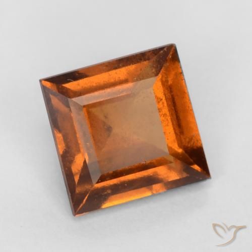 9,17 ctw natürlicher Amber Orange Hessonit-Granat, Quadrat, VS-SI