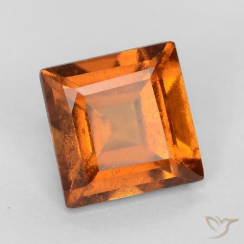 9,17 ctw natürlicher Mittelorange Hessonit-Granat, Quadrat, VS-SI