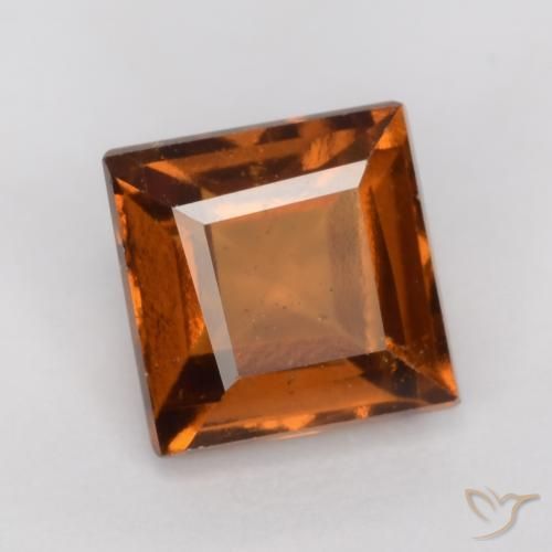 9,17 ctw natürlicher tieforange Hessonit-Granat, Quadrat, VS