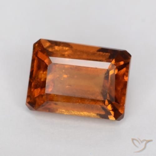 9,17 ctw natürlicher Amber Orange Hessonit-Granat, Oktagonschliff, VS-SI