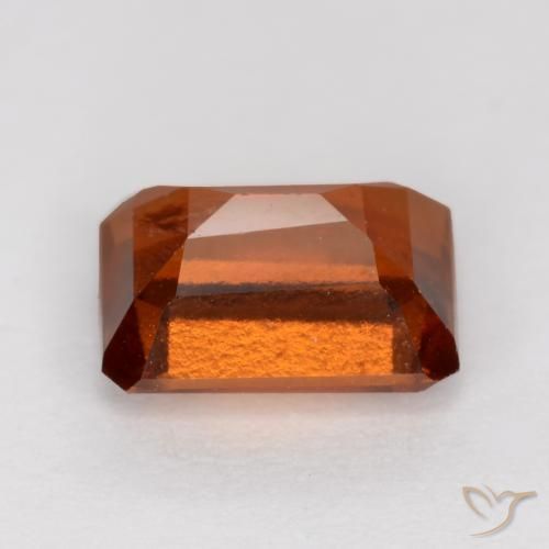 9,17 ctw natürlicher Amber Orange Hessonit-Granat, Oktagonschliff, VS-SI