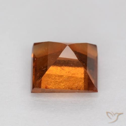 9,17 ctw natürlicher Mitteldunkles Orange Hessonit-Granat, Quadrat, VS