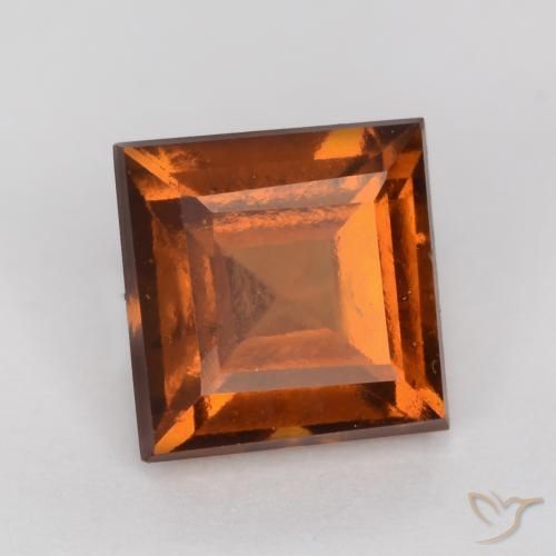 9,17 ctw natürlicher Amber Orange Hessonit-Granat, Quadrat, VS