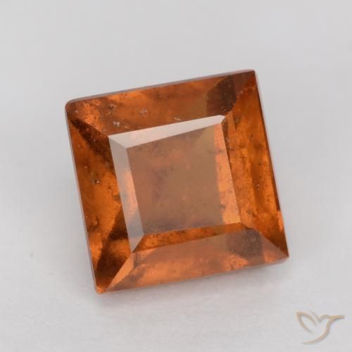 9,17 ctw natürlicher Amber Orange Hessonit-Granat, Quadrat, SI