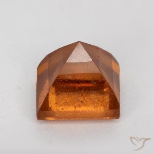 9,17 ctw natürlicher Mitteldunkles Orange Hessonit-Granat, Quadrat, SI