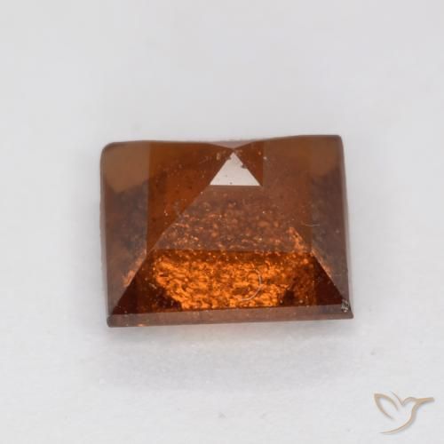 9,17 ctw natürlicher Dunkelorange Hessonit-Granat, Quadrat, SI