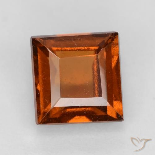 1.32ct Natürlicher tieforange Hessonit-Granat, Quadrat, VS