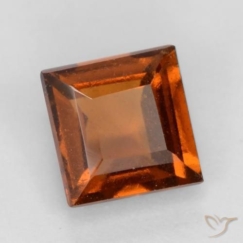 9,17 ctw natürlicher tieforange Hessonit-Granat, Quadrat, VS