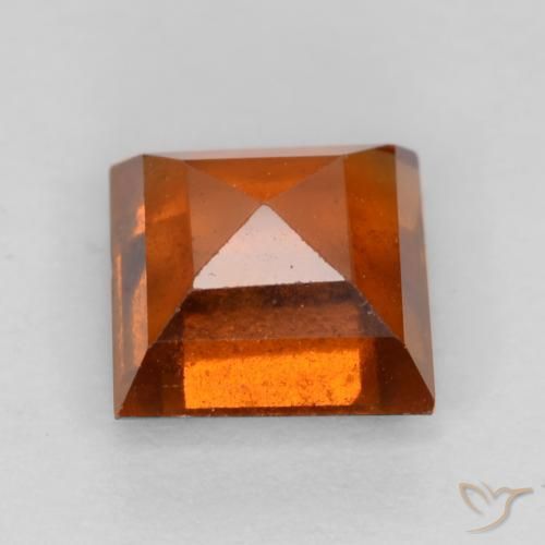 9,17 ctw natürlicher Amber Orange Hessonit-Granat, Quadrat, VS-SI