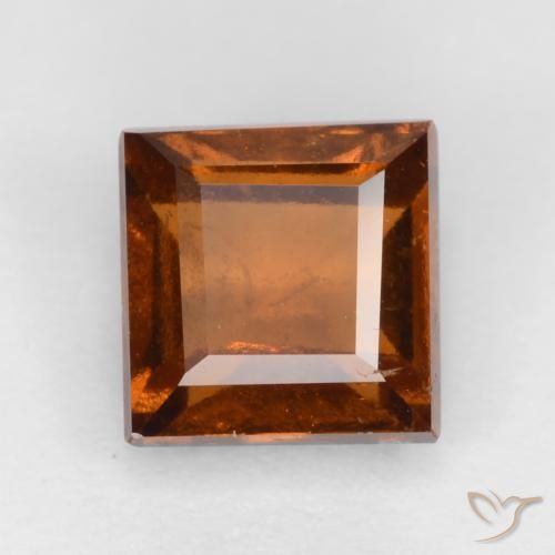 1.50ct Natürlicher Amber Orange Hessonit-Granat, Quadrat, VS