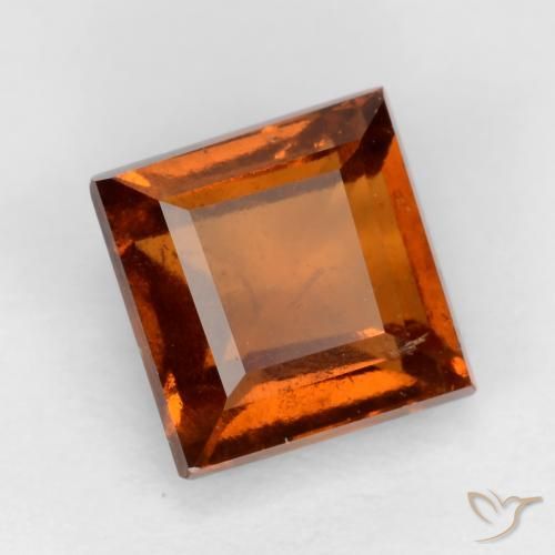 9,17 ctw natürlicher Amber Orange Hessonit-Granat, Quadrat, VS