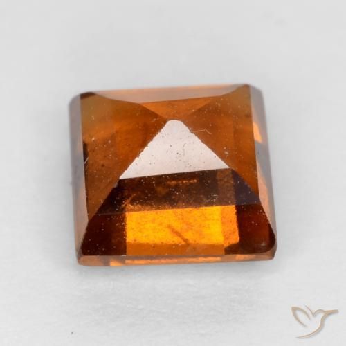9,17 ctw natürlicher Amber Orange Hessonit-Granat, Quadrat, VS