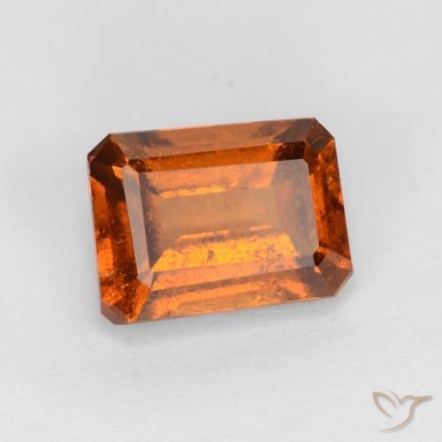 9,17 ctw natürlicher Mitteldunkles Orange Hessonit-Granat, Oktagonschliff, VS-SI