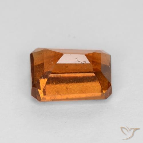 9,17 ctw natürlicher Mitteldunkles Orange Hessonit-Granat, Oktagonschliff, VS-SI