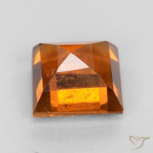 9,17 ctw natürlicher Dunkelorange Hessonit-Granat, Quadrat, VS-SI