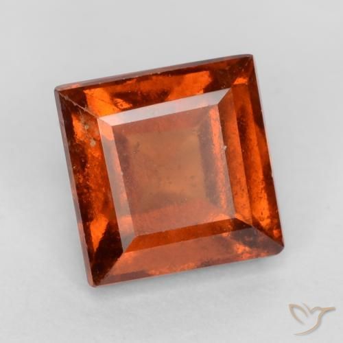9,17 ctw natürlicher tieforange Hessonit-Granat, Quadrat, VS-SI
