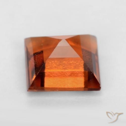 9,17 ctw natürlicher Dunkelorange Hessonit-Granat, Quadrat, VS