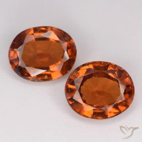 3.35ctw Natürlicher rötlich-orange Hessonit-Granat, Oval, VS-SI