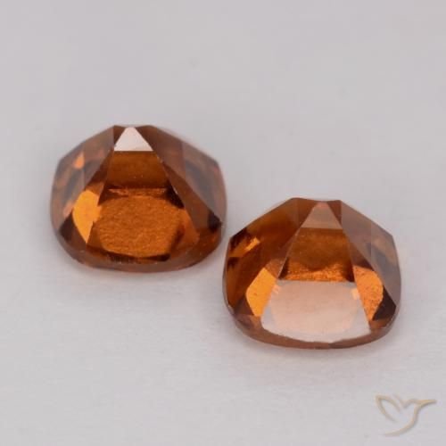 2.65 ct natürliche Mitteldunkles Orange Hessonit-Granat-Edelsteine, Kissen, VS