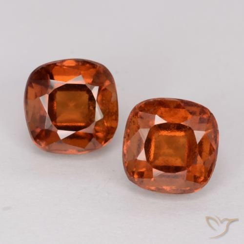 3.16ctw Natürlicher Amber Orange Hessonit-Granat, Kissen, VS