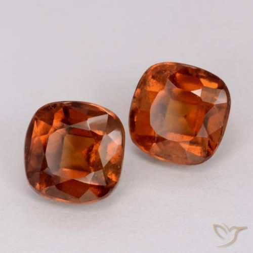 3.16 ct natürliche Amber Orange Hessonit-Granat-Edelsteine, Kissen, VS