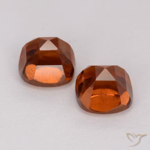 3.16 ct natürliche Amber Orange Hessonit-Granat-Edelsteine, Kissen, VS