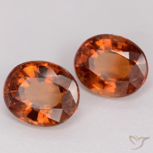 3.54 ct natürliche Mittelorange Hessonit-Granat-Edelsteine, Oval, VS-SI