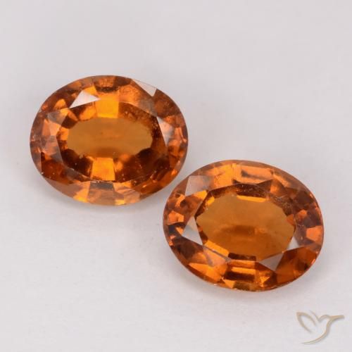 2.53ctw Natürlicher tieforange Hessonit-Granat, Oval, VS