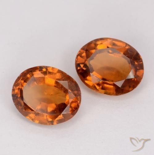 2.53 ct natürliche tieforange Hessonit-Granat-Edelsteine, Oval, VS