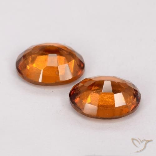 2.53 ct natürliche tieforange Hessonit-Granat-Edelsteine, Oval, VS
