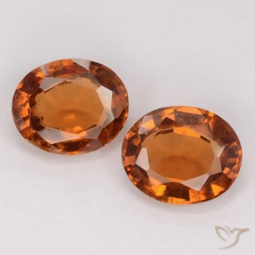 2.78ctw Natürlicher Mitteldunkles Orange Hessonit-Granat, Oval, VS