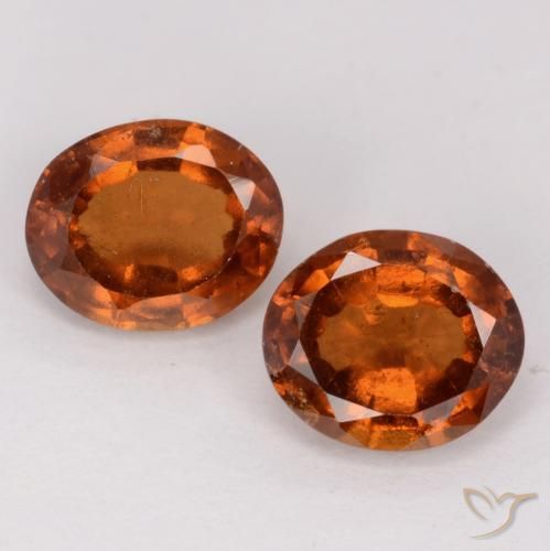 3.24ctw Natürlicher Dunkelorange Hessonit-Granat, Oval, VS