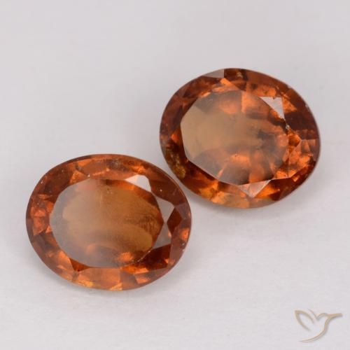 3.24 ct natürliche Dunkelorange Hessonit-Granat-Edelsteine, Oval, VS