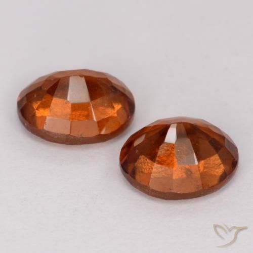 3.24 ct natürliche Dunkelorange Hessonit-Granat-Edelsteine, Oval, VS