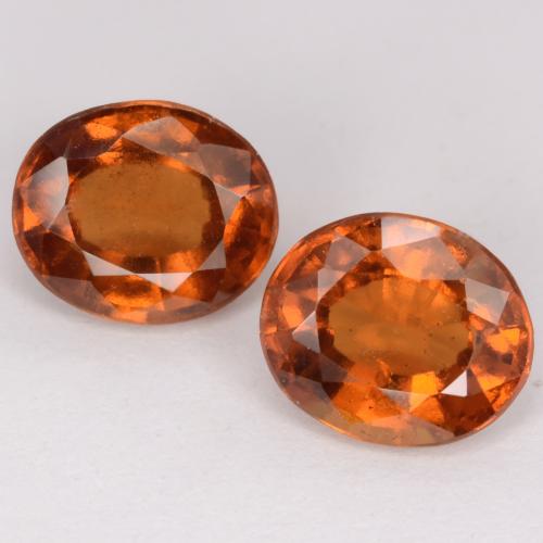 4,63 ct natürliche orangefarbener Hessonit-Edelsteine, Oval Schliff, VS