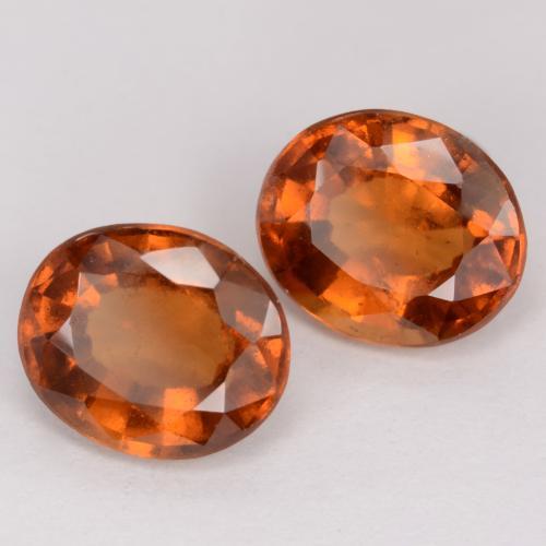 4,63 ct natürliche orangefarbener Hessonit-Edelsteine, Oval Schliff, VS
