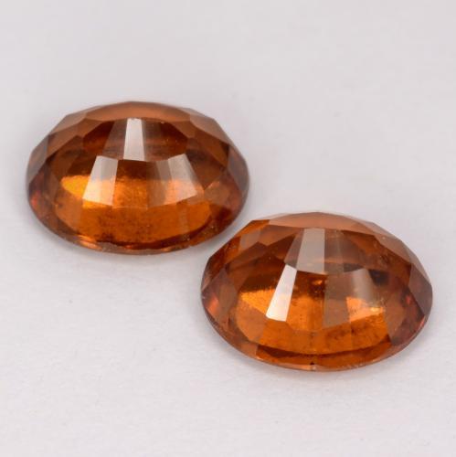 4,63 ct natürliche orangefarbener Hessonit-Edelsteine, Oval Schliff, VS