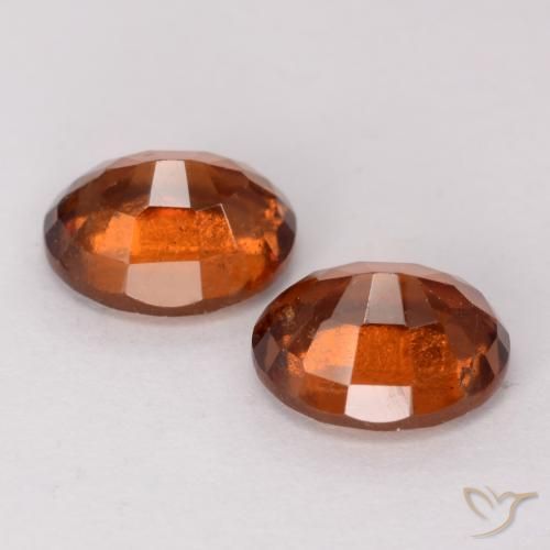 3.32 ct natürliche Amber Orange Hessonit-Granat-Edelsteine, Oval, VS-SI