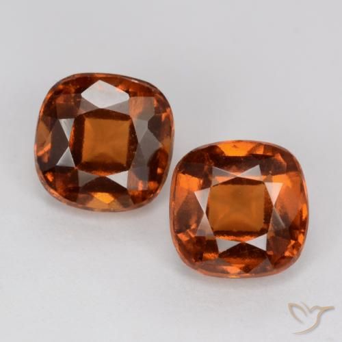 2.62ctw Natürlicher Mittelorange Hessonit-Granat, Kissen, VS