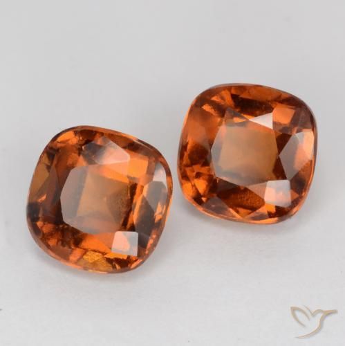 2.62 ct natürliche Mittelorange Hessonit-Granat-Edelsteine, Kissen, VS