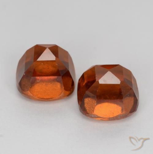 3.30 ct natürliche Amber Orange Hessonit-Granat-Edelsteine, Kissen, VS