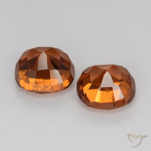 2,26 ct natürliche orangefarbener Hessonit-Edelsteine, Kissenschliff, VS