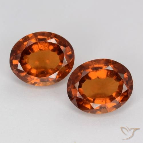 3.82ctw Natürlicher Amber Orange Hessonit-Granat, Oval, VS-SI