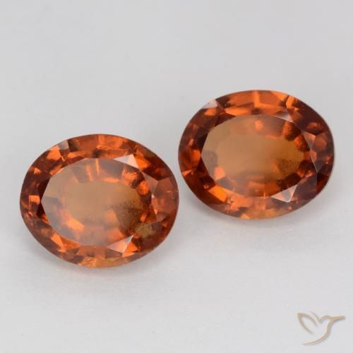 3.82 ct natürliche Amber Orange Hessonit-Granat-Edelsteine, Oval, VS-SI
