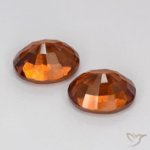 3.82 ct natürliche Amber Orange Hessonit-Granat-Edelsteine, Oval, VS-SI