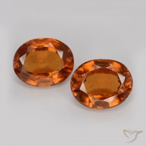 3.42ctw Natürlicher tieforange Hessonit-Granat, Oval, VS-SI