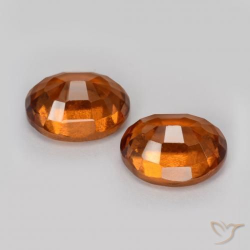 3.42 ct natürliche tieforange Hessonit-Granat-Edelsteine, Oval, VS-SI
