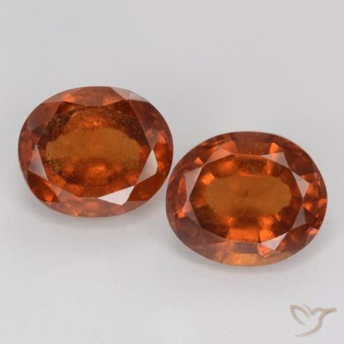 4.57ctw Natürlicher Dunkelorange Hessonit-Granat, Oval, VS