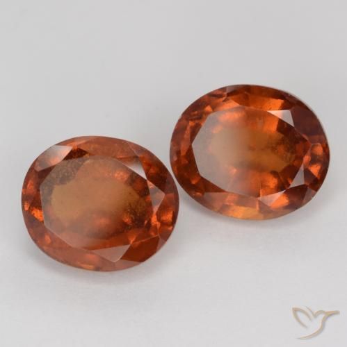 4.57 ct natürliche Dunkelorange Hessonit-Granat-Edelsteine, Oval, VS