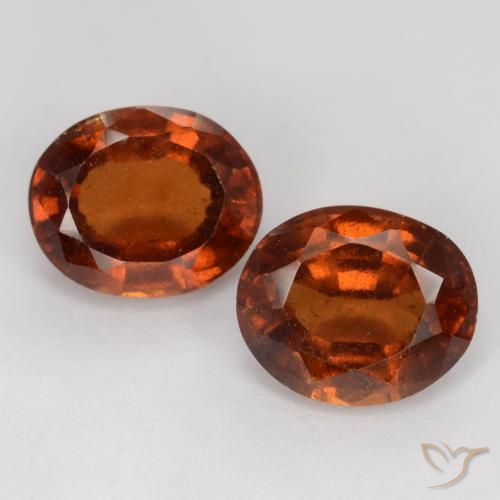 4,64 ct natürliche orangefarbener Hessonit-Edelsteine, Oval Schliff, VS-SI
